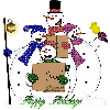 Happy Holidays Snowmen