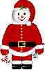 Santa Snow Man