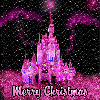 Magical Pink Christmas Background 