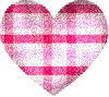 Pink plaid heart