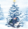 Snowman background