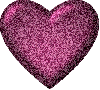 Purple glitter heart