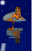 Mermaid at night