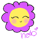 Smiling Glittery Flower