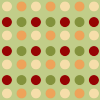 autumn,polka dots, green, red,orange