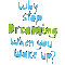Why stop dreaming?