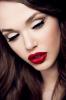 girl with red lipstick
