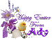 Chick with purple flowers- Ady