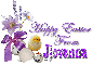 Chick with purple flowers- Jiovanna