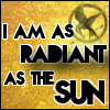 Hunger Games Radiant As The Sun