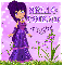 Hello friend purple girl Crystal