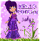 Hello friend purple girl Judy
