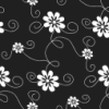 Black with Flowers