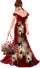 a woman in a glitter dress