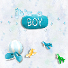 Baby boy  Tile Background
