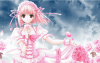 pink princess anime girl
