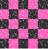 pink and black glittery checkered bg