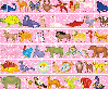 Pink Animals - background