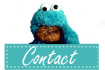 Cookie Monster 'Contact me' button