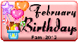 February Birthdays - feb bdays - ggr