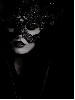 Lady in Black Mask