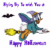 Flying by to wish you a Happy Halloween