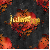 Halloween Pumpkins-Seamless tile Background