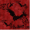 Red Halloween bats-Seamless tile Background