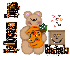 Shakela - Halloween Hugs - Bear - Cute Pumpkin