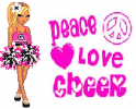 Peace love cheer