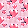 Pink hearts n Glitter (seamless)