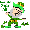 Leprechaun- Love this graphic fella 