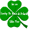 Four Leaf Clover- I'm so lucky to have a friend like you
