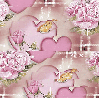 Pink Rose Heart - background