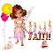 Faith - Birthday - Candles - Cake