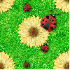 Ladybugs Garden tile (seamless)