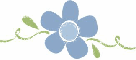 Blue flower - div