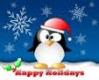 cute holiday penguin