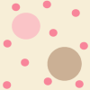 pink beige polka dots