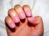 Pink and White Polka-Dotted Nails!