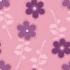 Pink and purple flower pattern