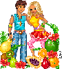 Fruit Love Couple
