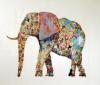An elephant collage