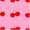 Red Cherries Background