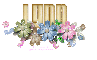 Lynn - Flower Cluster - Glittery