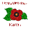 August Birth Flower - Karen - poppy