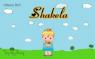 Shakela text with girl in spring