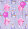 Birthday Balloons (seamless)