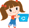 Recycling girl