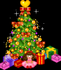 Cute girl under christmas tree
